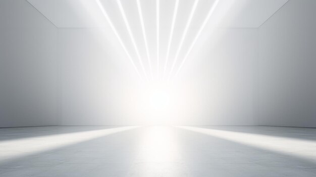 Premium AI Image | A plain white background with spotlight focusing ...