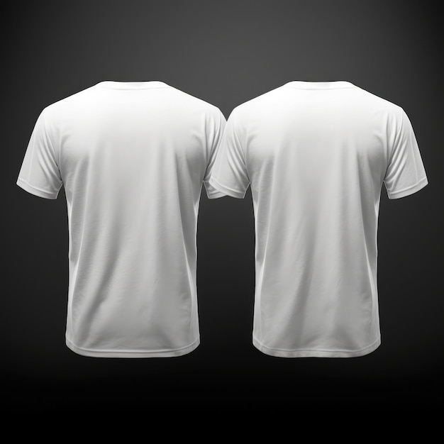 Premium AI Image | plain white blank Tshirt mockup