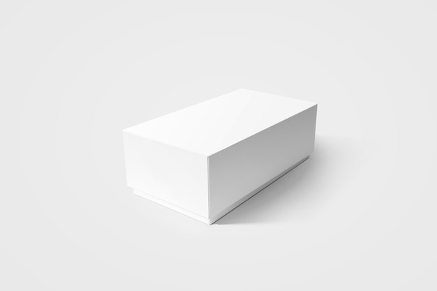 Plain white carton product box