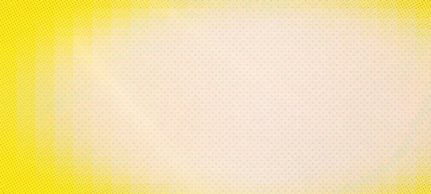 Plain yellow horizontal background Empty panorama widescreen backdrop illustration with copy space