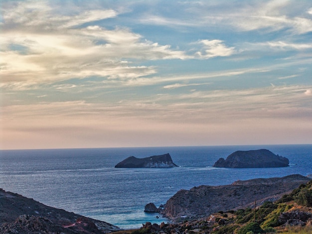 Plaka dorp op het eiland Milos, Griekenland