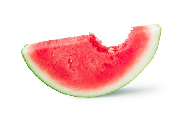 plakje van watermeloen geïsoleerd op wit