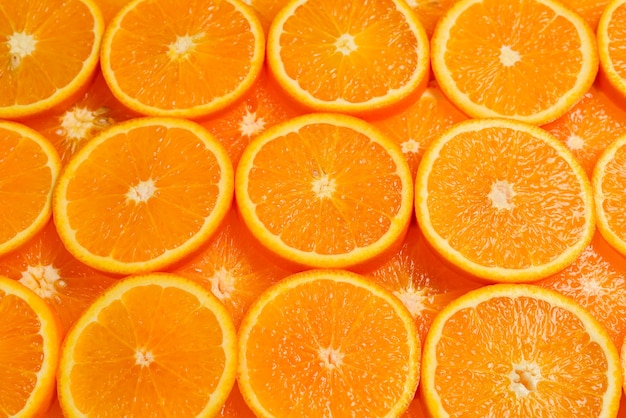 Plakjes sinaasappelen als achtergrond
