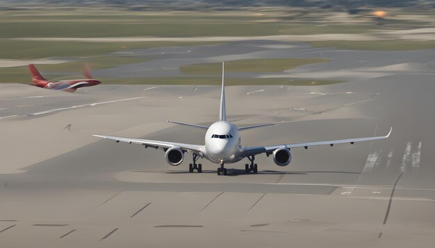 Photo a plane is on the runway with the tail number 3