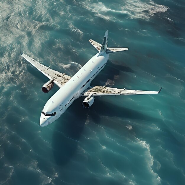 海上の飛行機