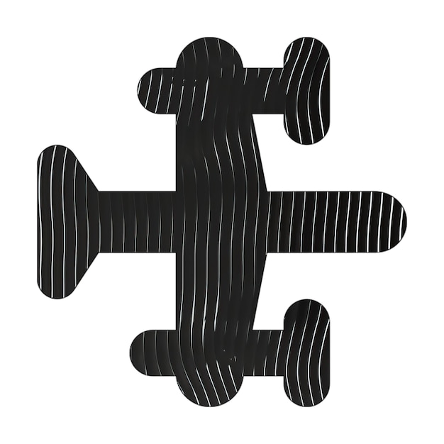 Photo plane prop icon black white lines texture