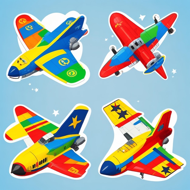 Photo plane stickers