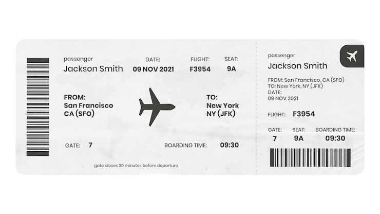 Photo plane ticket png sticker transparent background