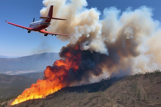 Plane trying to put out wildfire