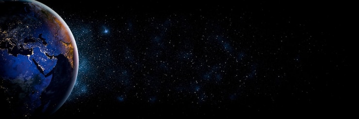 Foto planeet aarde globus uit de ruimte met een realistische aardoppervlakte en wereldkaart