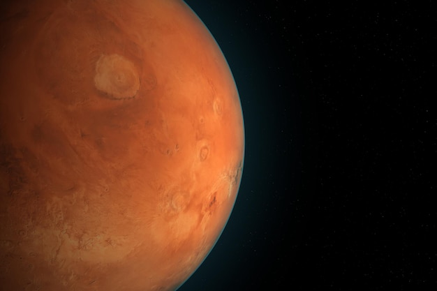 Planeet Mars zonnestelsel