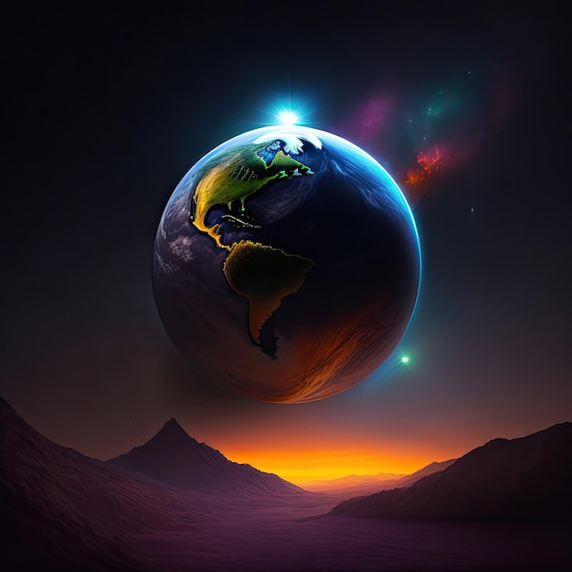 Planet in the dark