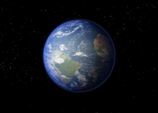 planet earth - elements of this image furnished by nasa. 3d rendering.