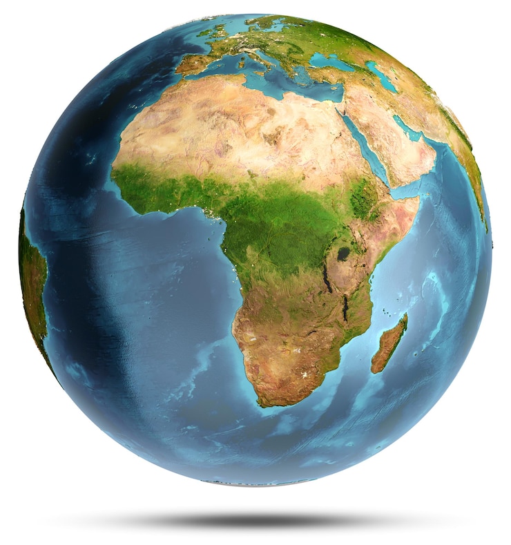 Photo planet earth elements of this image furnished by nasa 3d rendering