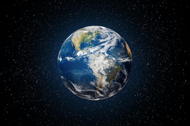 planet earth globe view from space