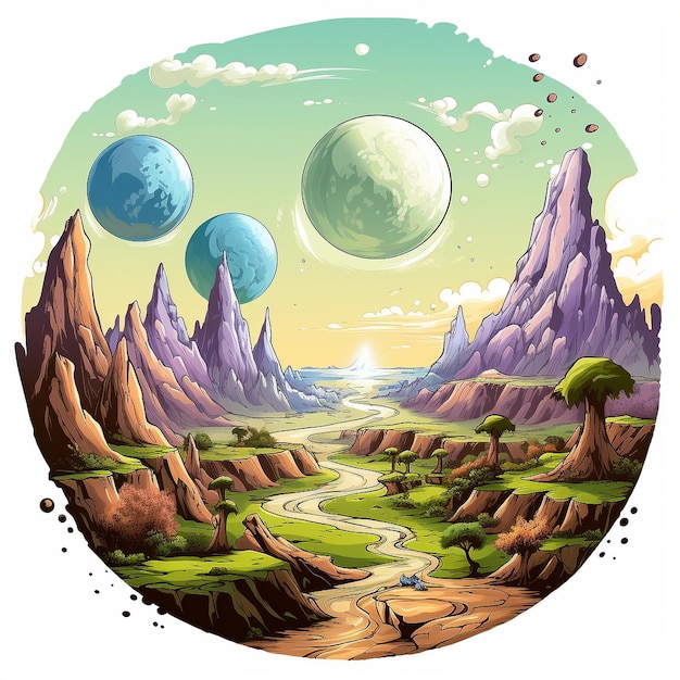 Photo planet illustration