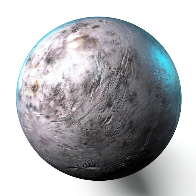 Planet isolated on white background with clipping path