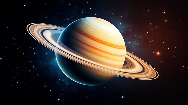 Planet Saturn Generative ai
