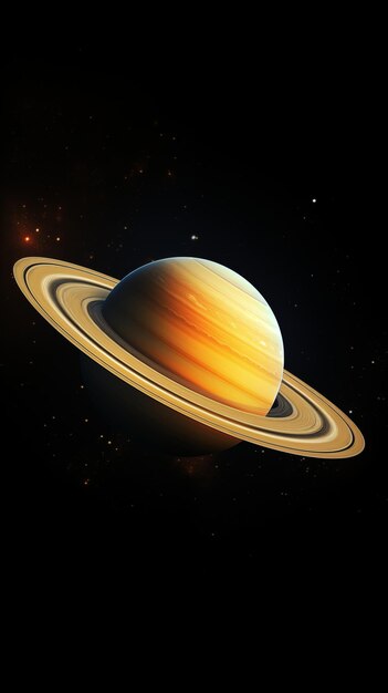 planet saturn isolated on space background