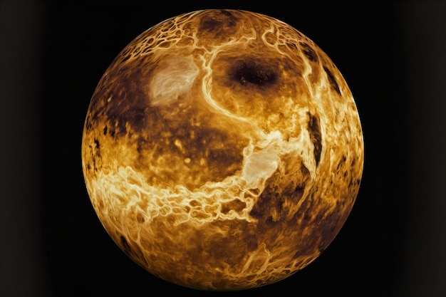 Planet Venus with visible clouds or gas shown from Space Elements of this 3D render are furnished by NASA