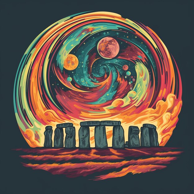 Planetaire zonnewende stonehenge