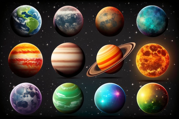 Foto planeten clipart achtergrond