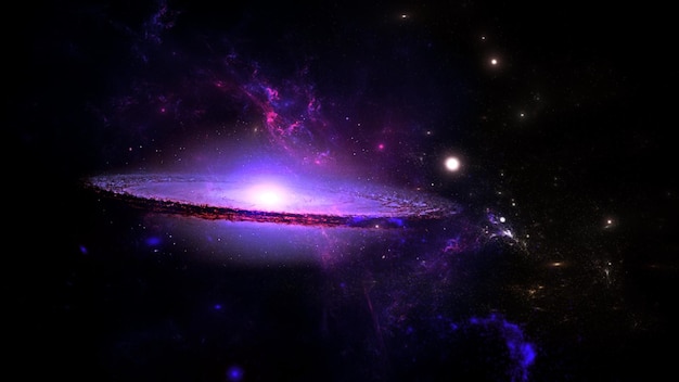 Planeten Galaxy Science Fiction Wallpaper Schoonheid Deep Space Kosmos Fysieke Kosmologie Stockfoto's