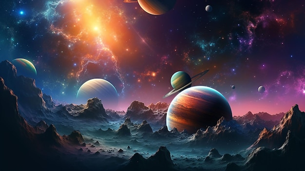 Planeten in de lucht wallpapers