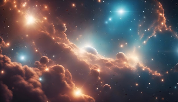 사진 우주 탐험 의 아름다움 을 보여 주는 우주 의 행성 들 과 별 들