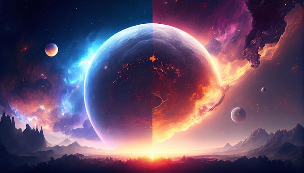 Planets and outer space planet background space planet solar system