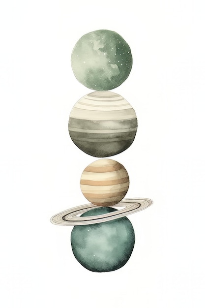 The planets of the solar system