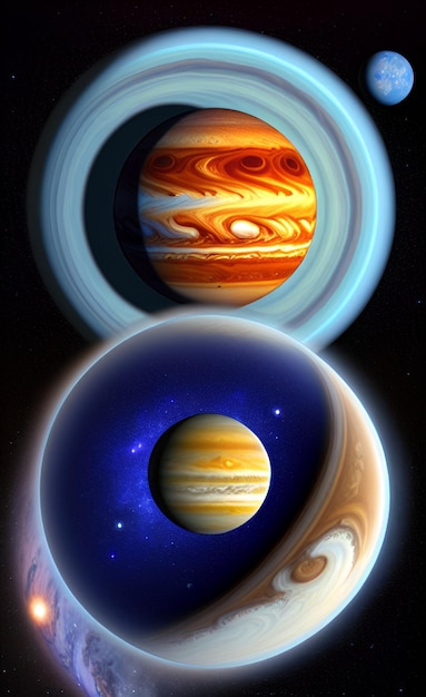 The planets of the solar system