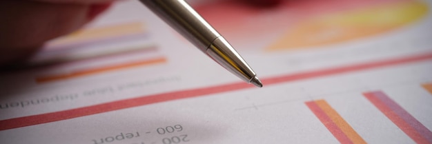 planning business documents chart financial report financial strategy calculation success and