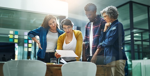 Photo planning for every eventuality shot of a team of creative businesspeople brainstorming in the office