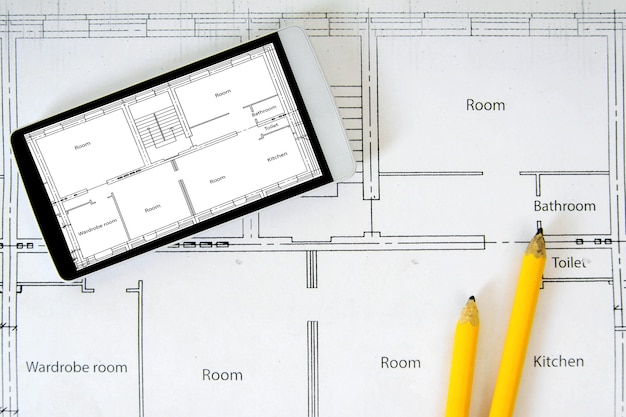 Planning van de bouw van het huis