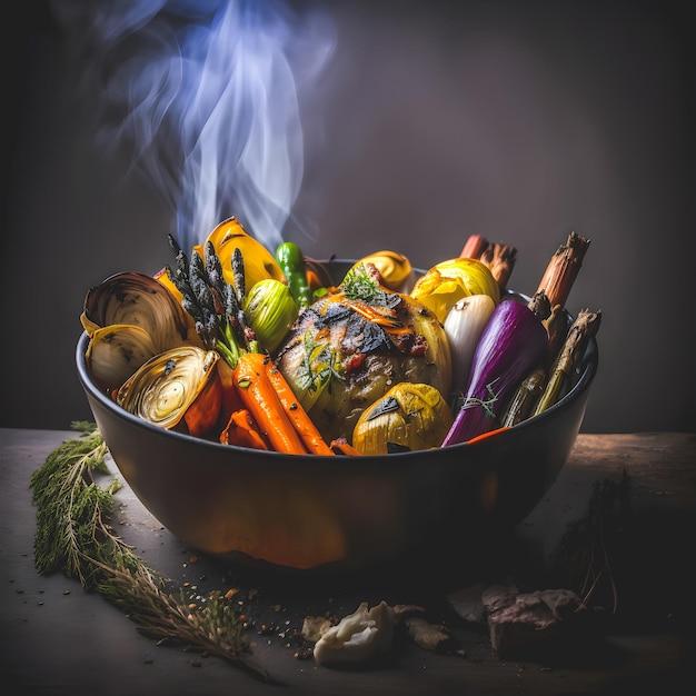 plant based cuisine with our roasted vegetable vegan food photography. High quality images showcase