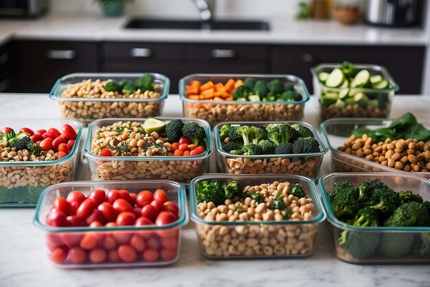 Photo plant based meal prep