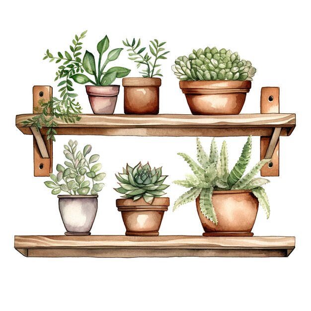 plant collection set illustration