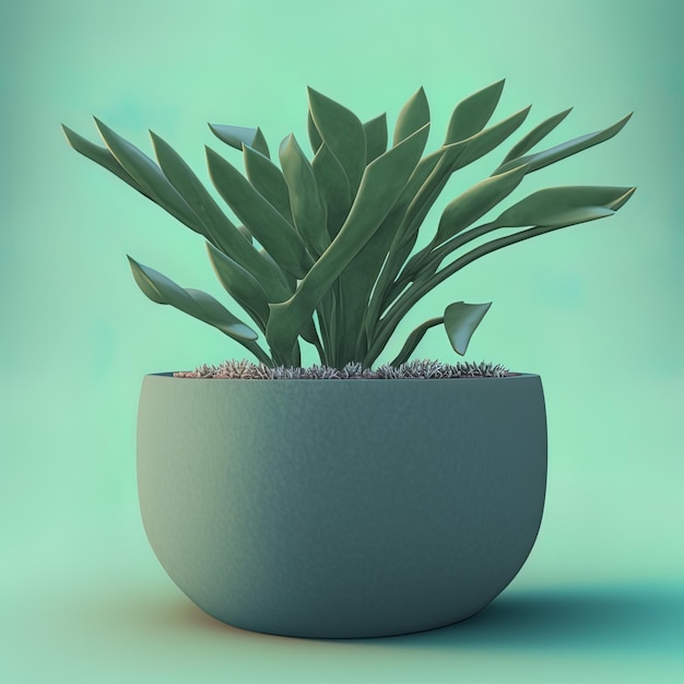 Plant in container green