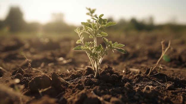 Plant een kleine boom die AI genereert