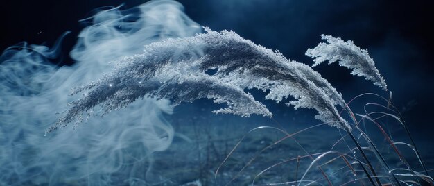 Plant Emitting Smoke Close Up