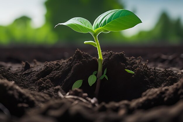 plant growing in the ground