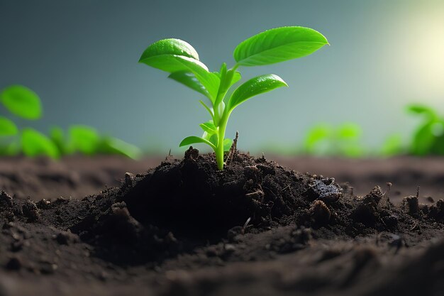 plant growing in the ground