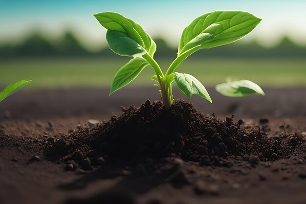 plant growing in the ground