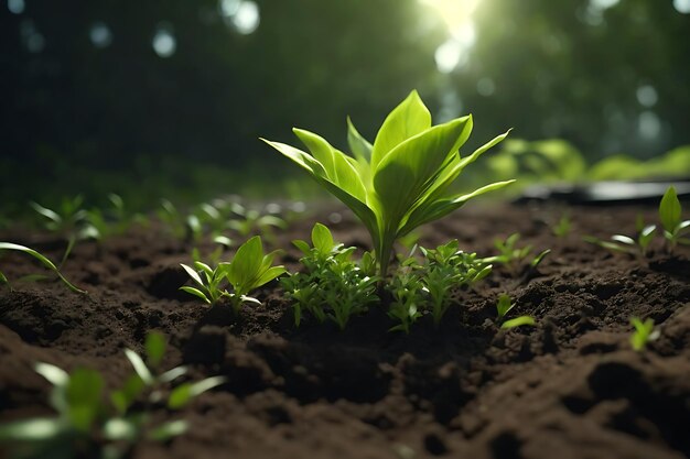 plant growing in the ground