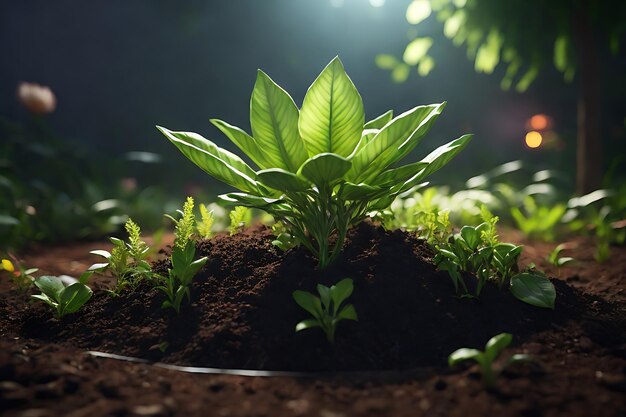 plant growing in the ground