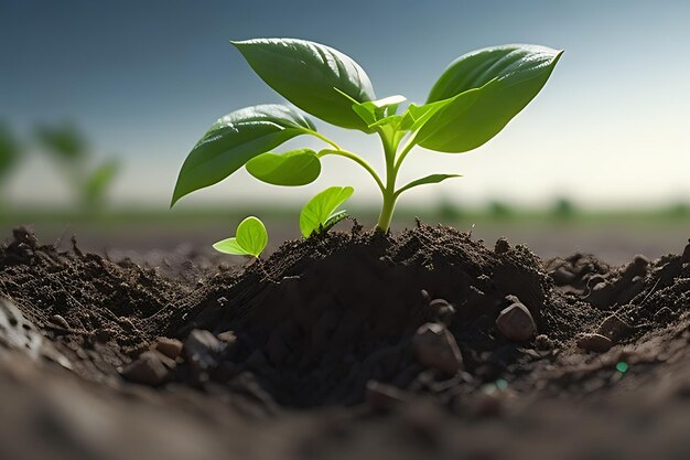 plant growing in the ground