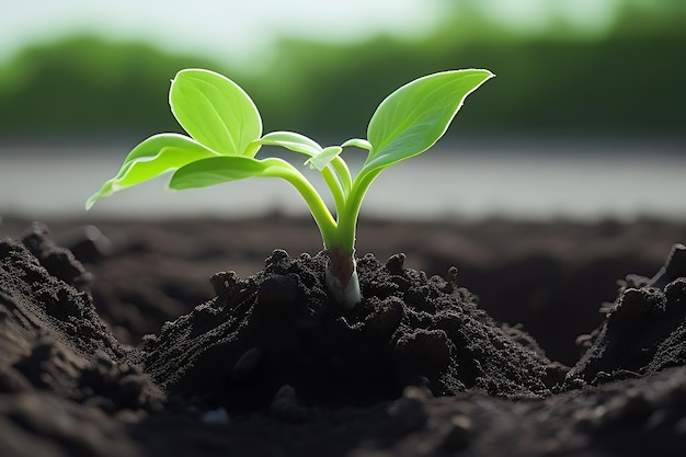 plant growing in the ground