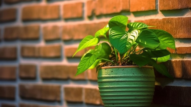 A plant growing in the soil with the sun shining on it