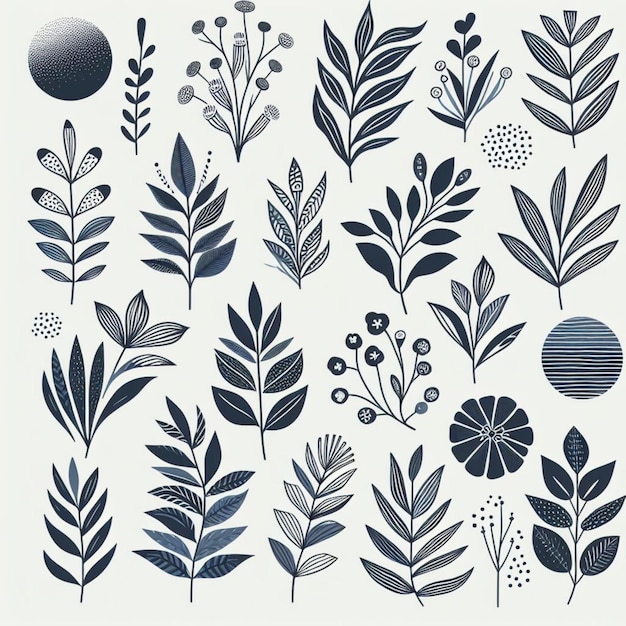 plant patterns illustration